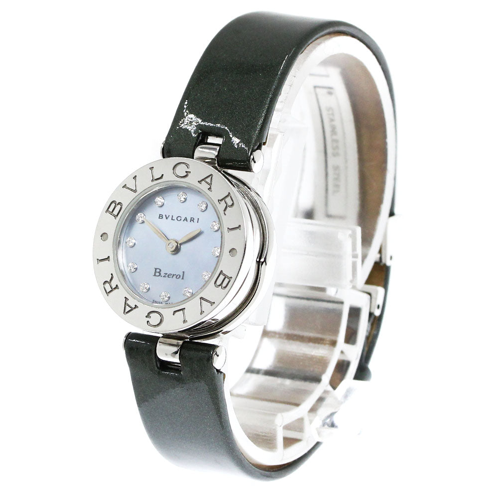 BVLGARI B-zero1 BZ22S 12P diamond Blue shell Dial Quartz Ladies Watch_800357