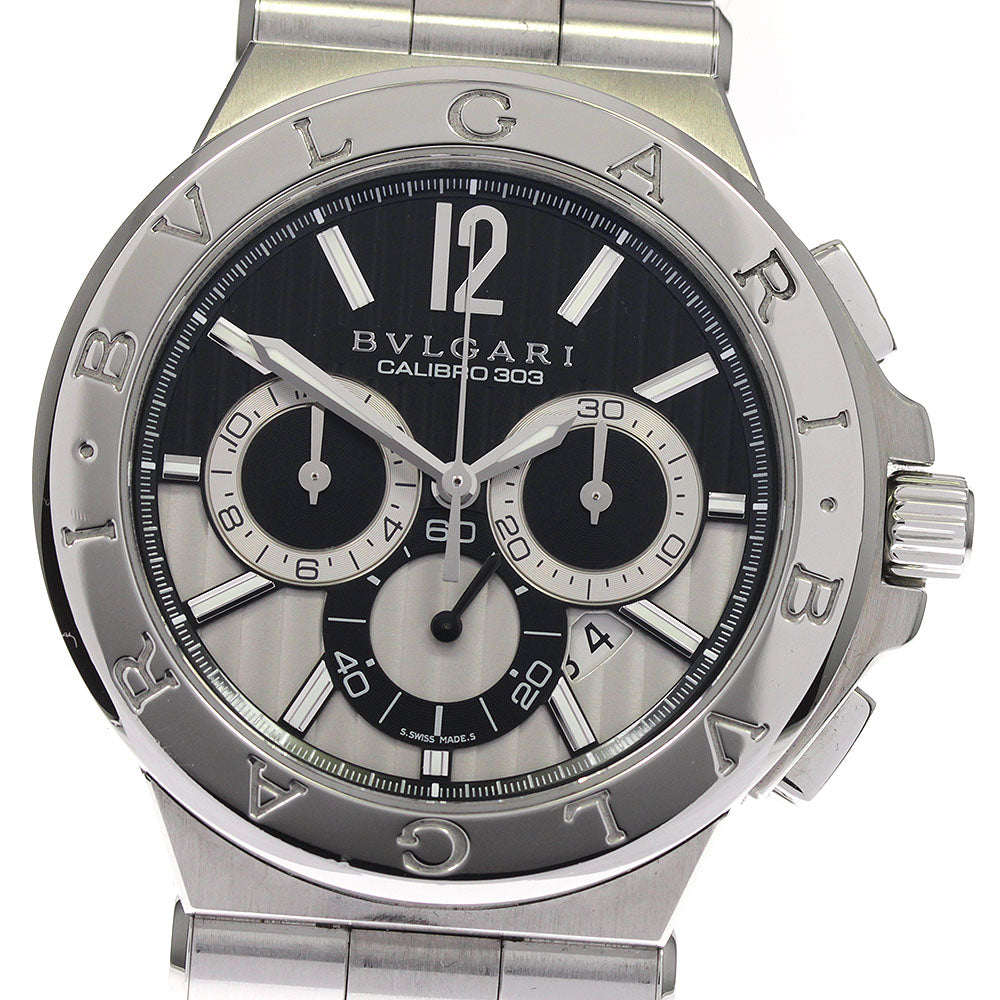 BVLGARI Diagono Caribillo 303 DG42SCH Chronograph Automatic Men's Watch_800444