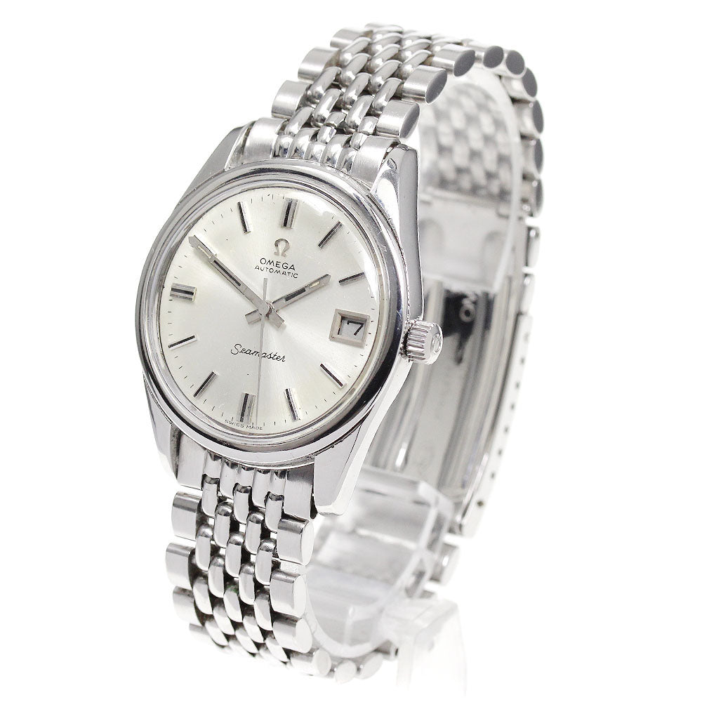 OMEGA Seamaster 14763.SC.62 Date Cal.1012 Rice Bracelet Silver Dial Automatic Men's Watch_800578