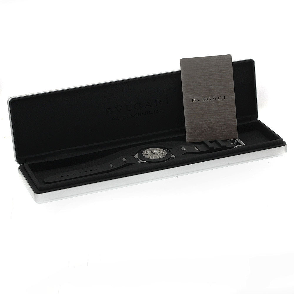 BVLGARI Aluminum Hajime Sorayama BB40AT/103703 Silver Dial AT Men's_800658