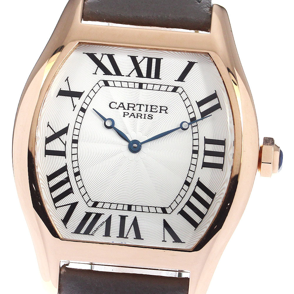 CARTIER Tochu W1546051 18K Pink Gold Silver Dial Hand Winding Men's Watch_800665