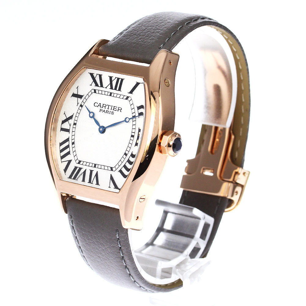 CARTIER Tochu W1546051 18K Pink Gold Silver Dial Hand Winding Men's Watch_800665