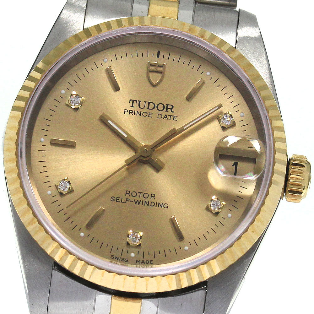 TUDOR Prince Date 72033 YG 2 tone 5P cal.2824-2 Automatic Boy's Watch_800687