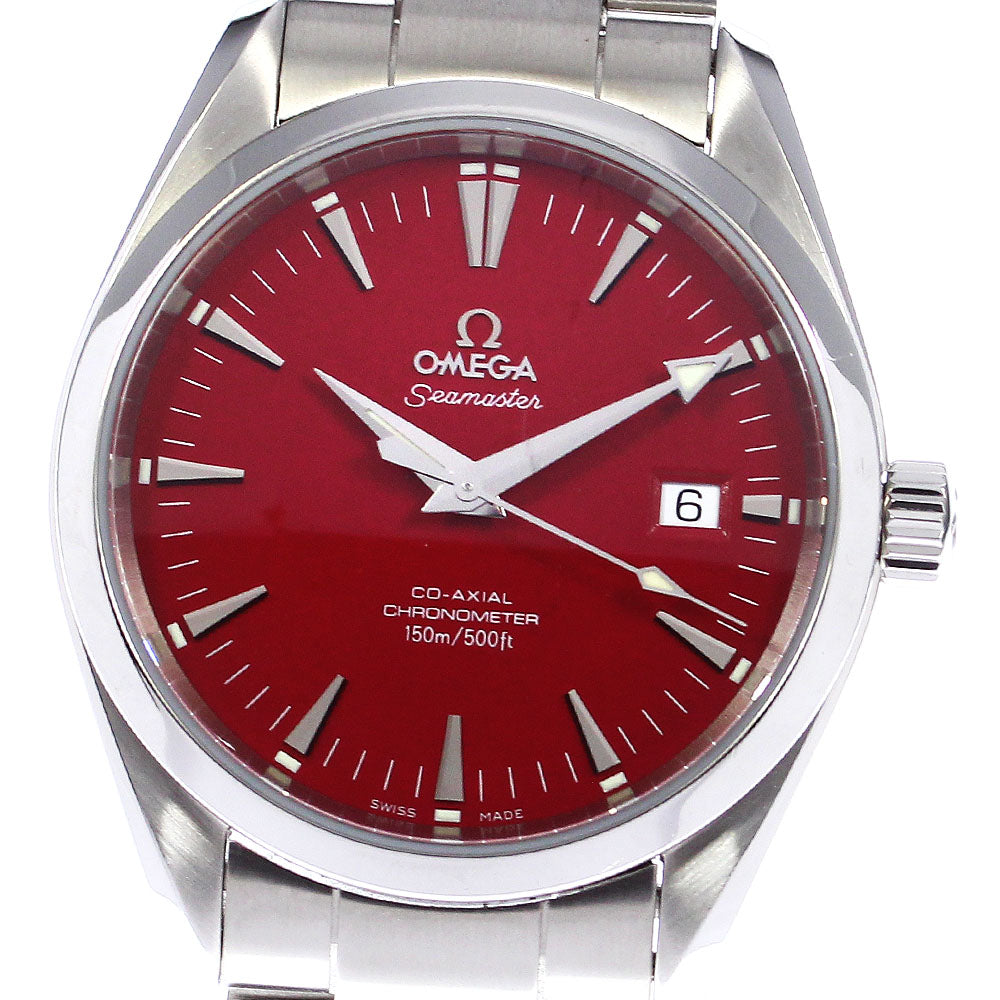 OMEGA Seamaster Aqua Terra 2503.60 Date Red Dial Automatic Men's Watch_800700