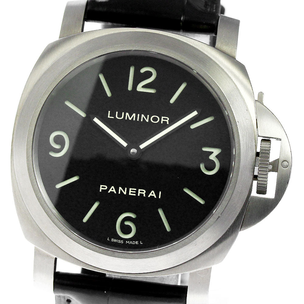 PANERAI Luminor base PAM00176 black Dial Hand Winding Men's Watch_800708