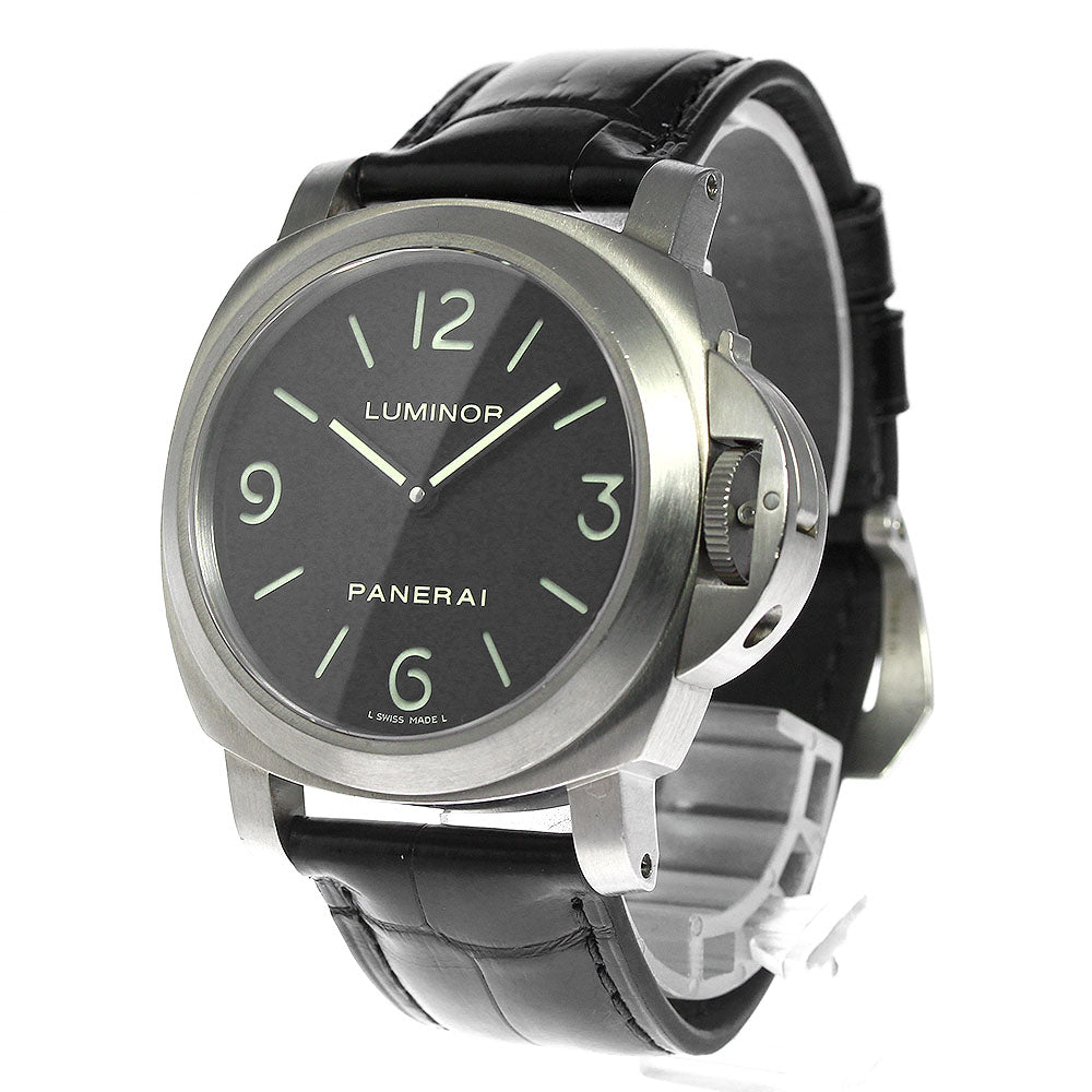PANERAI Luminor base PAM00176 black Dial Hand Winding Men's Watch_800708