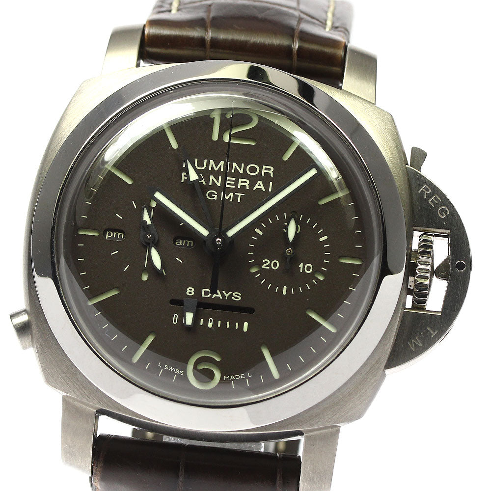 PANERAI Luminor 1950 MONOPULSANTE PAM00311 8 Days GMT Men's Watch_800709