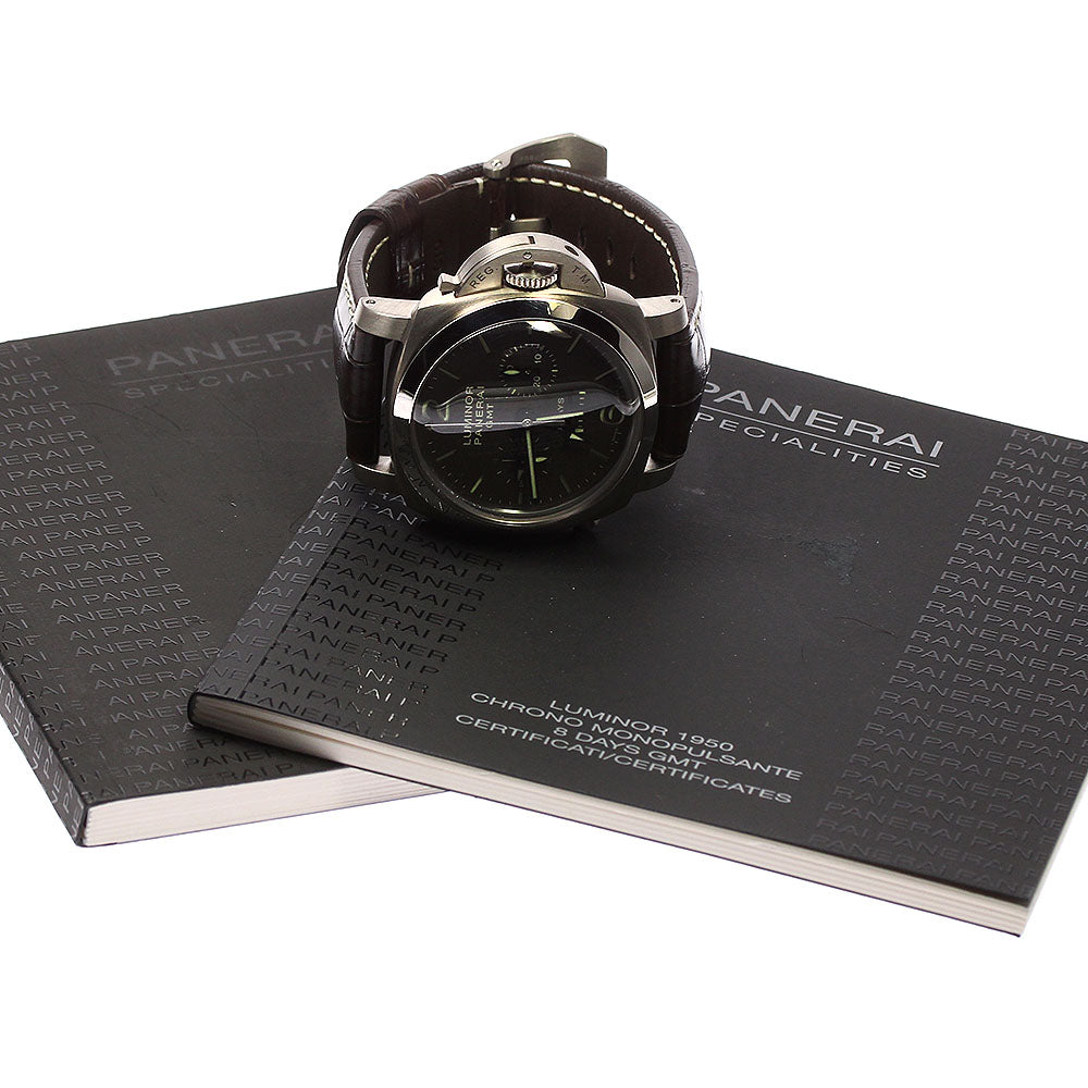 PANERAI Luminor 1950 MONOPULSANTE PAM00311 8 Days GMT Men's Watch_800709