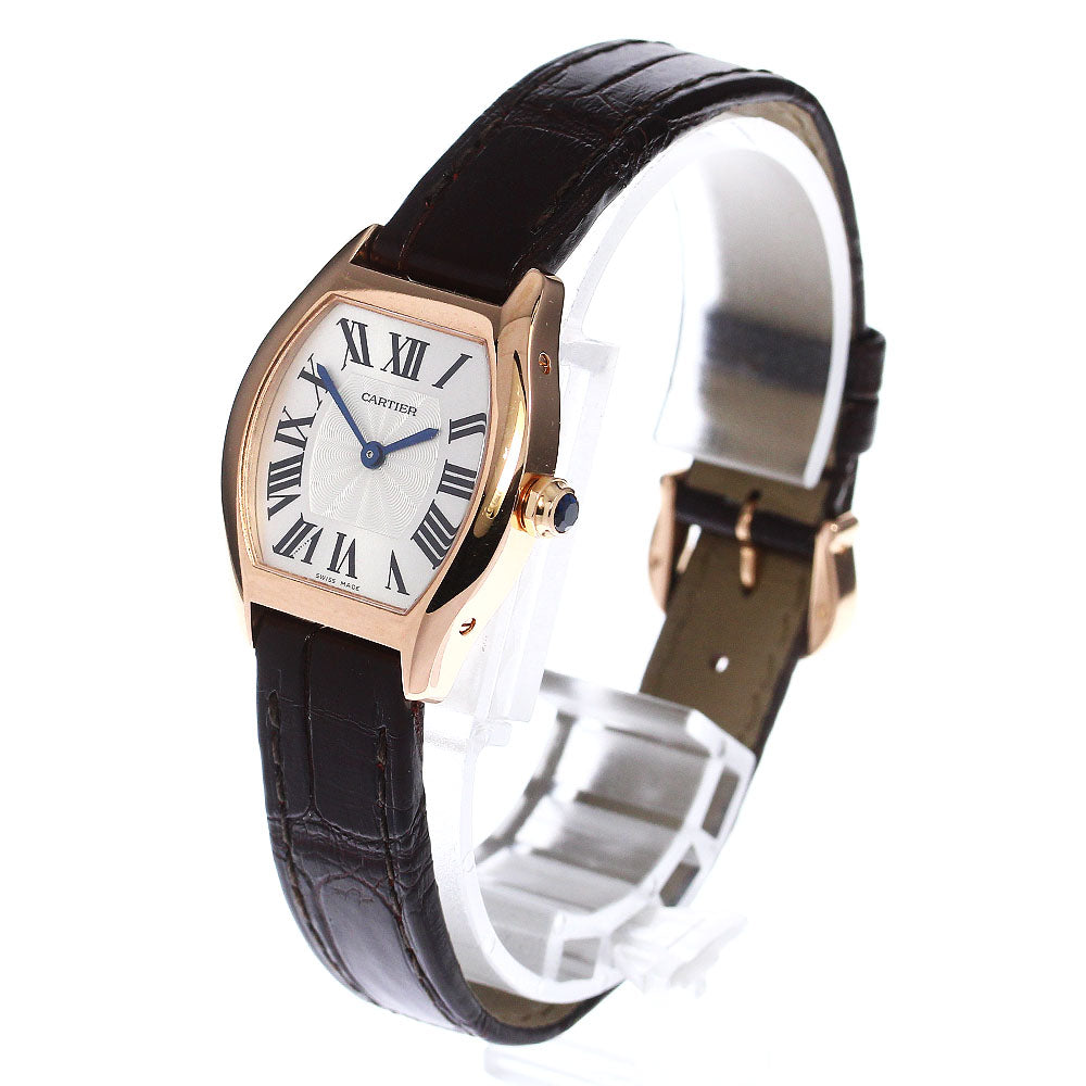 CARTIER Tochu W1556360 18K Pink Gold Silver Dial Hand Winding Ladies Watch_800744