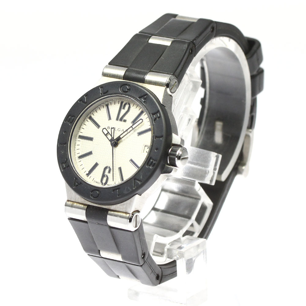 BVLGARI Diagono DG29SV Date Silver Dial Quartz Ladies Watch_800825