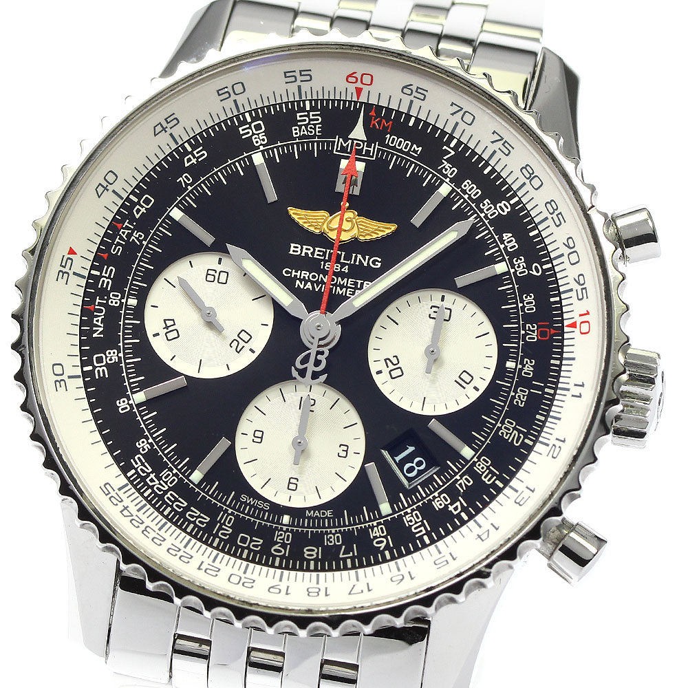 BREITLING Navitimer01 AB0120 Chronograph Black Dial Automatic Men's Watch_800827