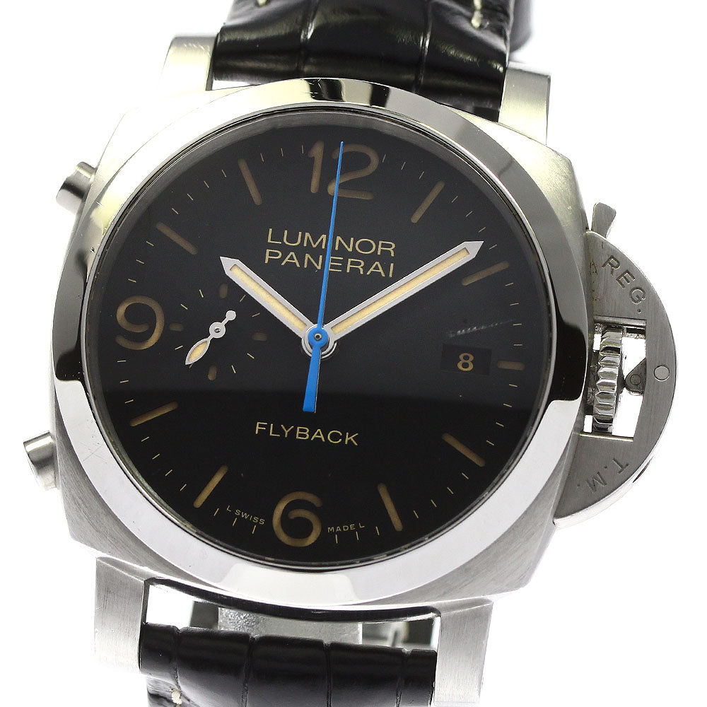PANERAI Luminor Chrono Flyback PAM00524 Chronograph Date black Dial Automatic Men's Watch_800916