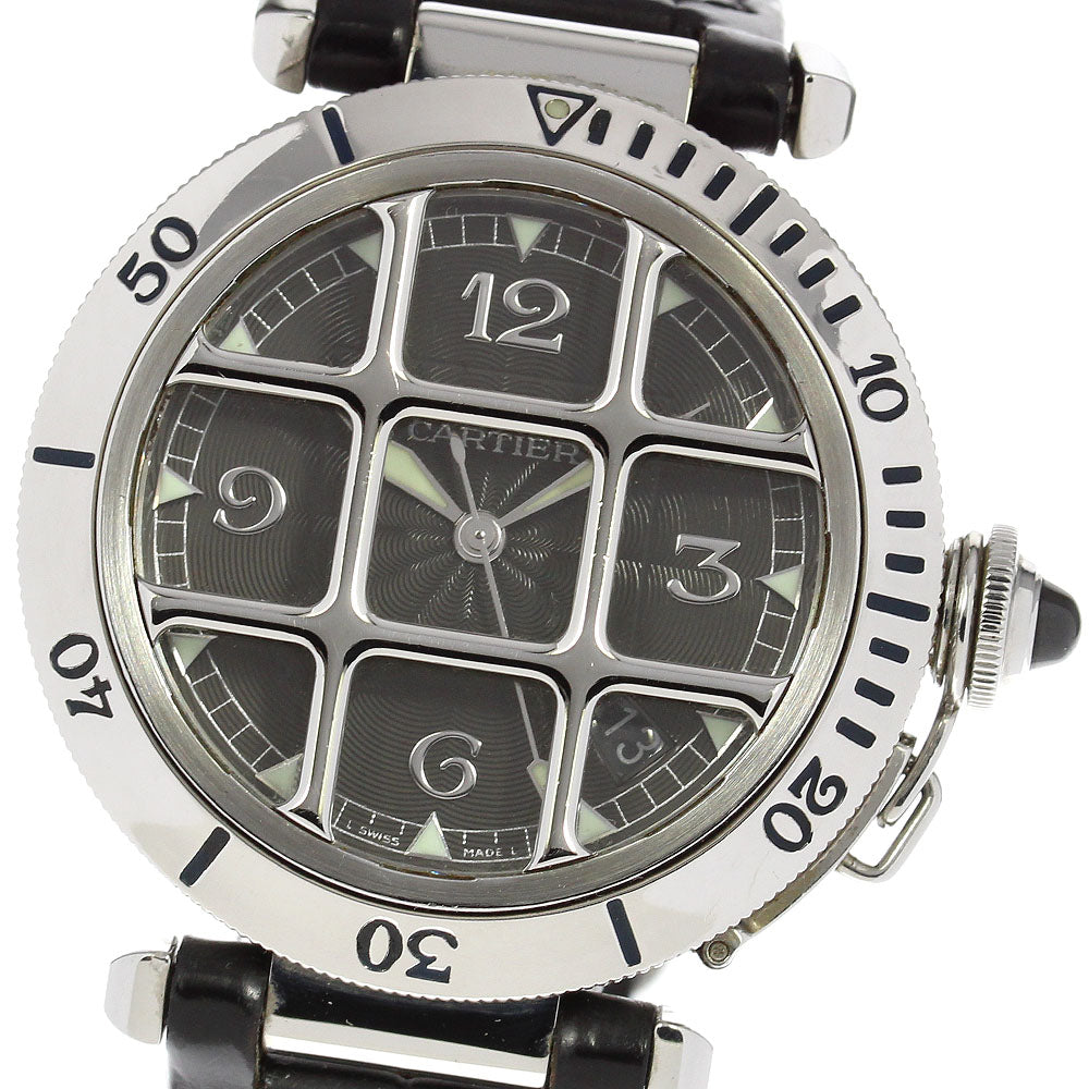 CARTIER Pasha grid W310625 black Dial Automatic Men's Watch_801017