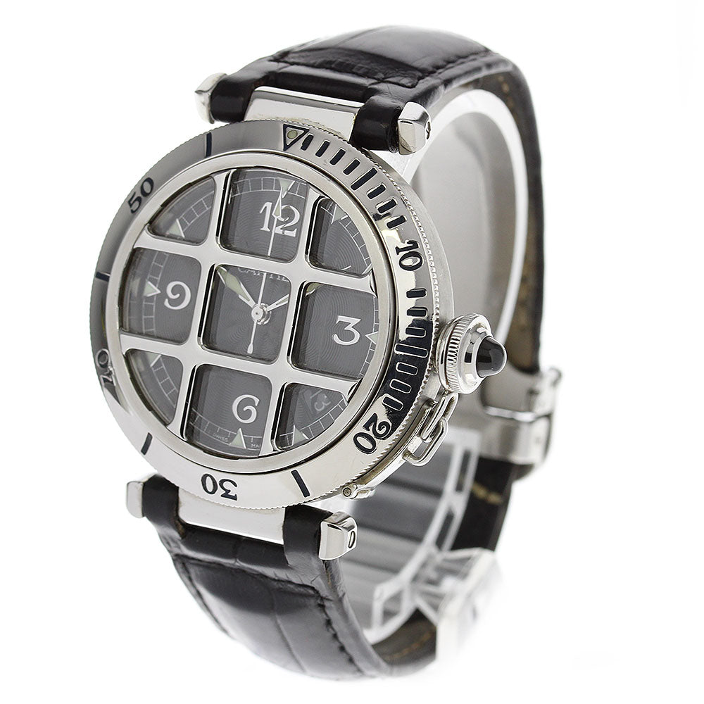CARTIER Pasha grid W310625 black Dial Automatic Men's Watch_801017