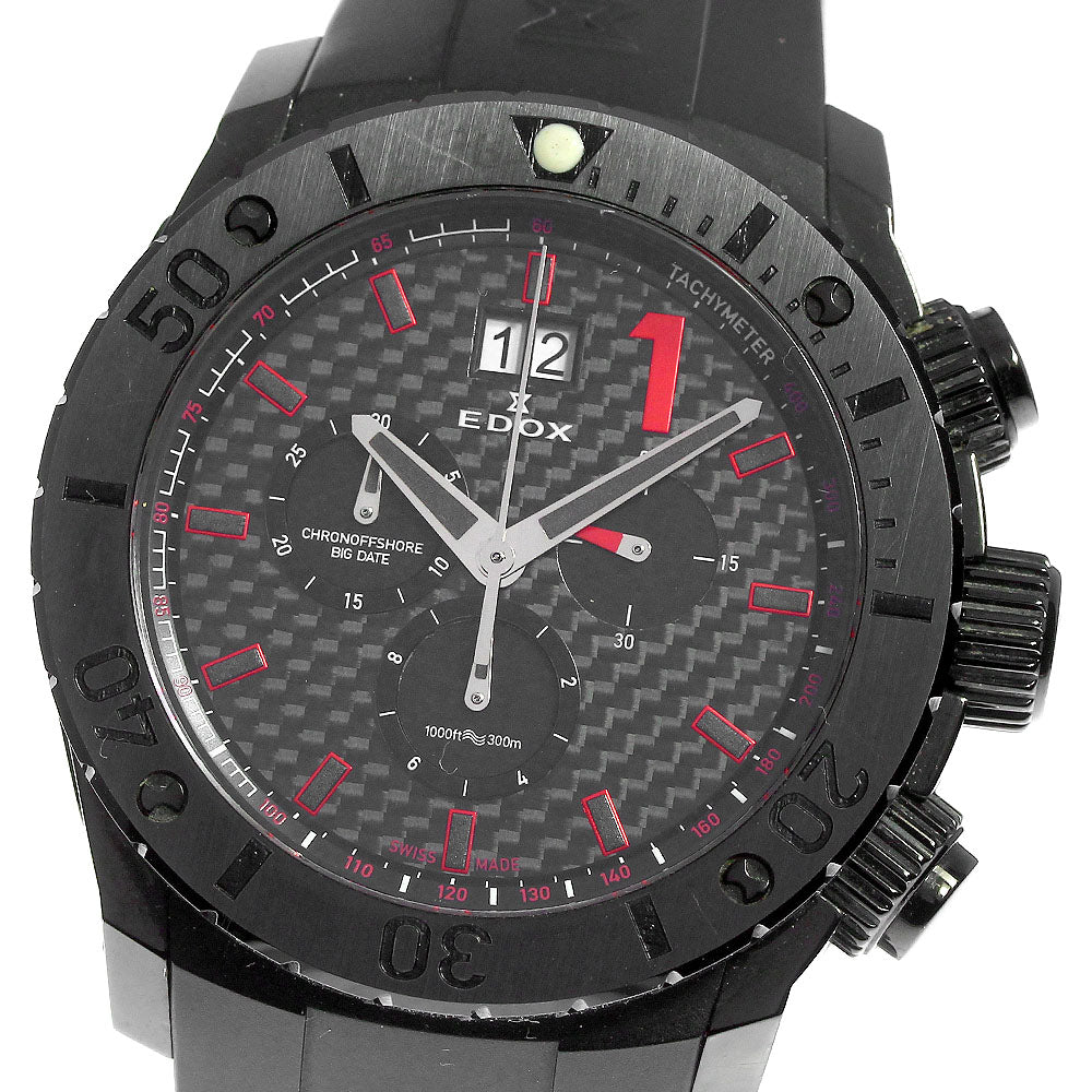 EDOX Class one 10020 Big date black Dial Quartz Men's Watch_801139