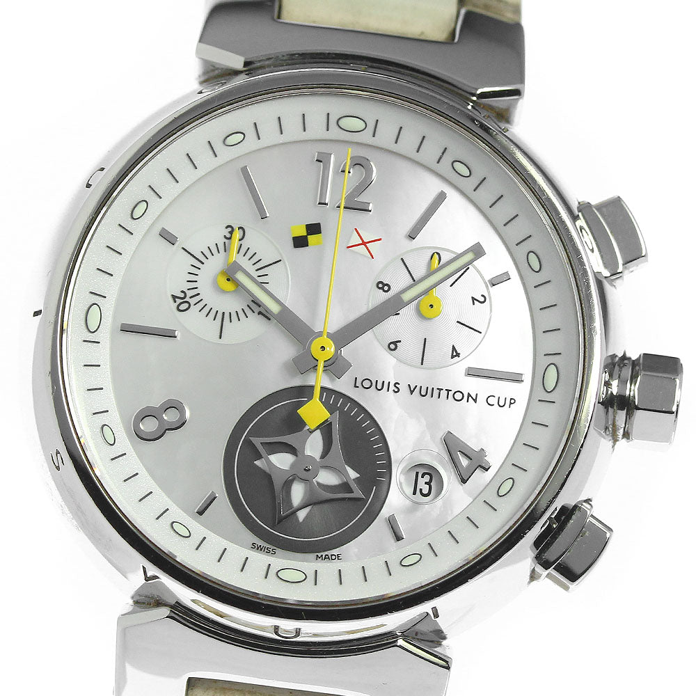 LOUIS VUITTON Tambour Lovely Cup Q132C Chronograph Quartz Ladies Watch_801230