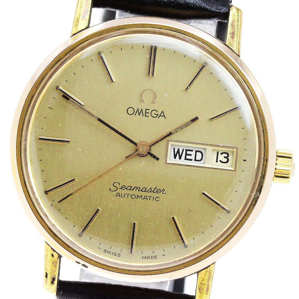 OMEGA Seamaster 166.0209 Cal.1020 Day Date Gold Dial Automatic Men's _801394