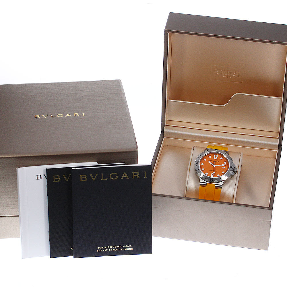 BVLGARI Diagono DP41SSD Date Orange Dial Automatic Men's Watch_801519