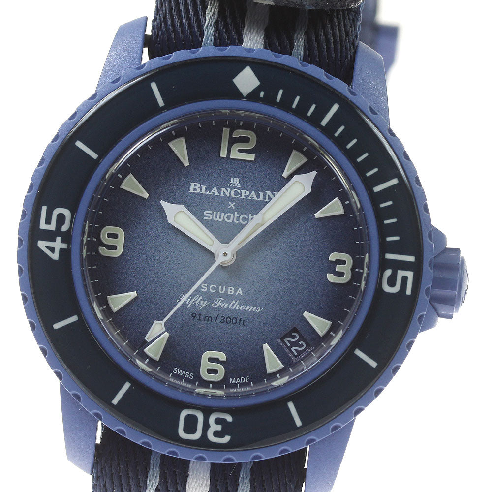 Blancpain x Swatch Fifty Fathoms SO35A100 Automatic Men's Watch_801622