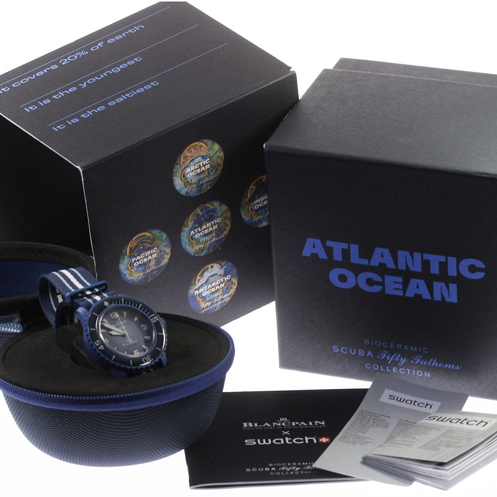Blancpain x Swatch Fifty Fathoms SO35A100 Automatic Men's Watch_801622