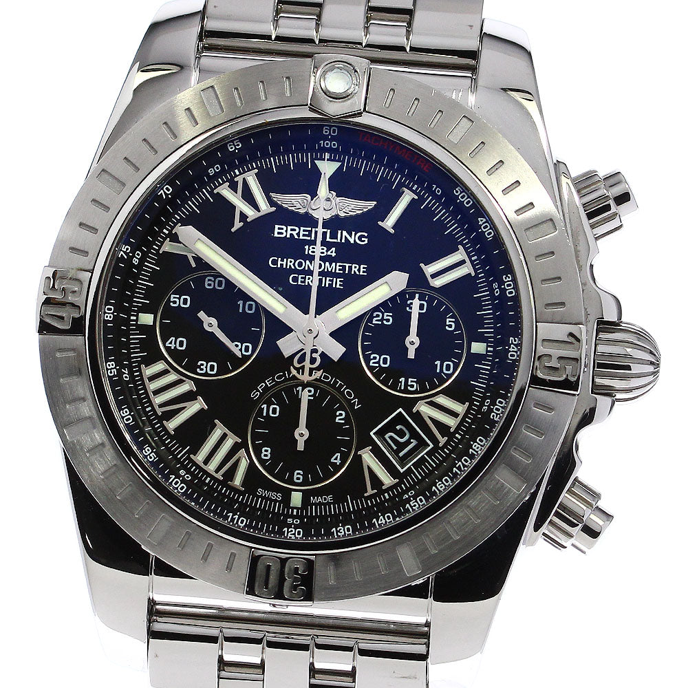 BREITLING Chronomat 44 Airborne AB0115 black Dial Automatic Men's Watch_801675