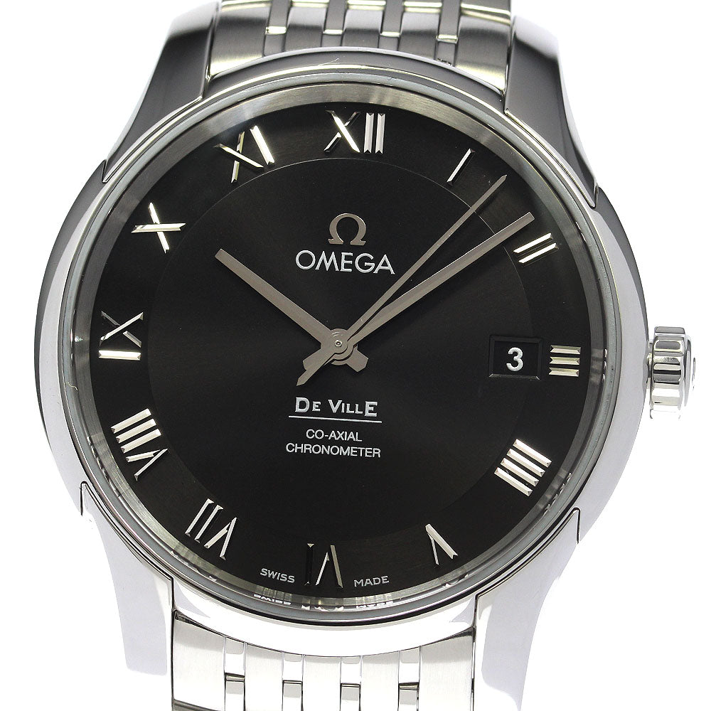 OMEGA De Ville Coaxial 431.10.41.21.01.001 Date black Dial AT Men's Watch_801700