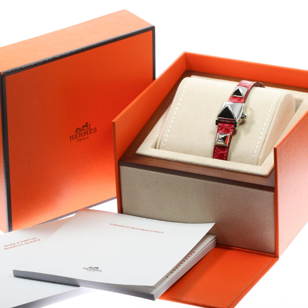 HERMES Minimedore ME2.131 diamond Silver Dial Quartz Ladies Watch_802090