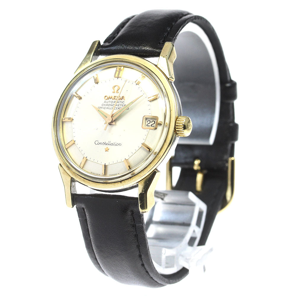 OMEGA Constellation 168.005 Cal.561 Date 12-sided Silver Dial Automatic Men's Watch_802178