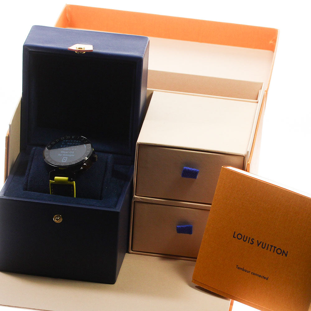 LOUIS VUITTON Tambour Horizon QA002 Smart watch liquid crystal Dial Quartz Men's Watch_802183