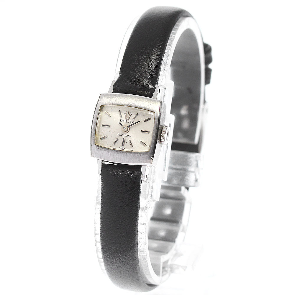 ROLEX Precision 2629 K18WG Cal.1400 Silver Dial Hand Winding Ladies Watch_802216
