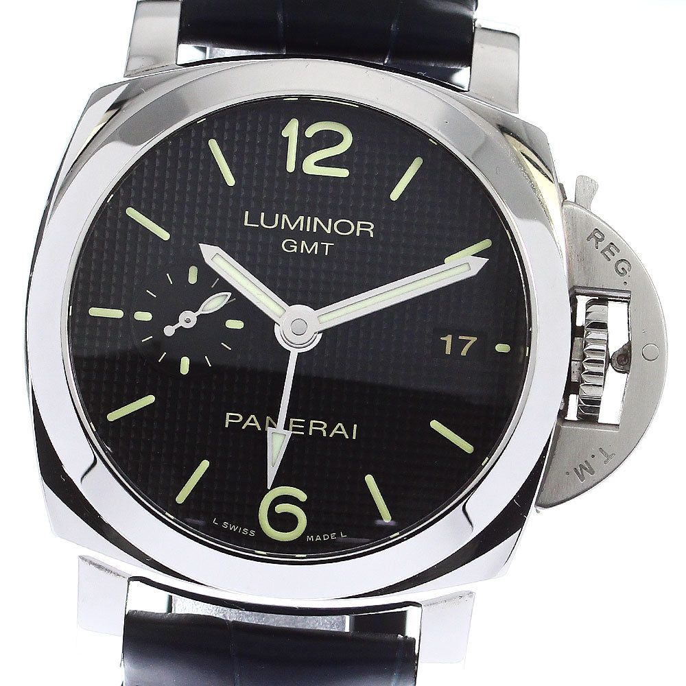 PANERAI Luminor 1950 3 Days PAM00535 GMT Date Small Second black Dial Automatic Men's Watch_802344