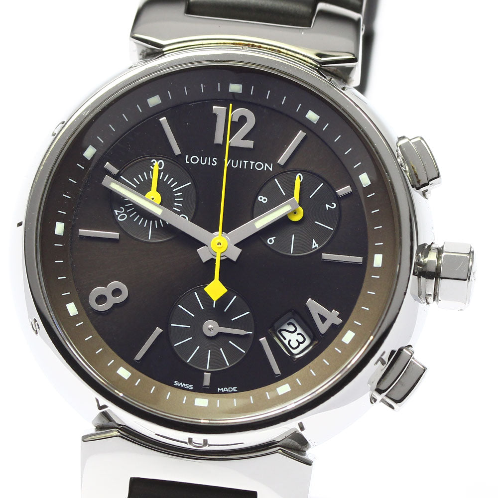 LOUIS VUITTON Tambour Q1321 Chronograph Brown Dial Quartz Ladies Watch_802463