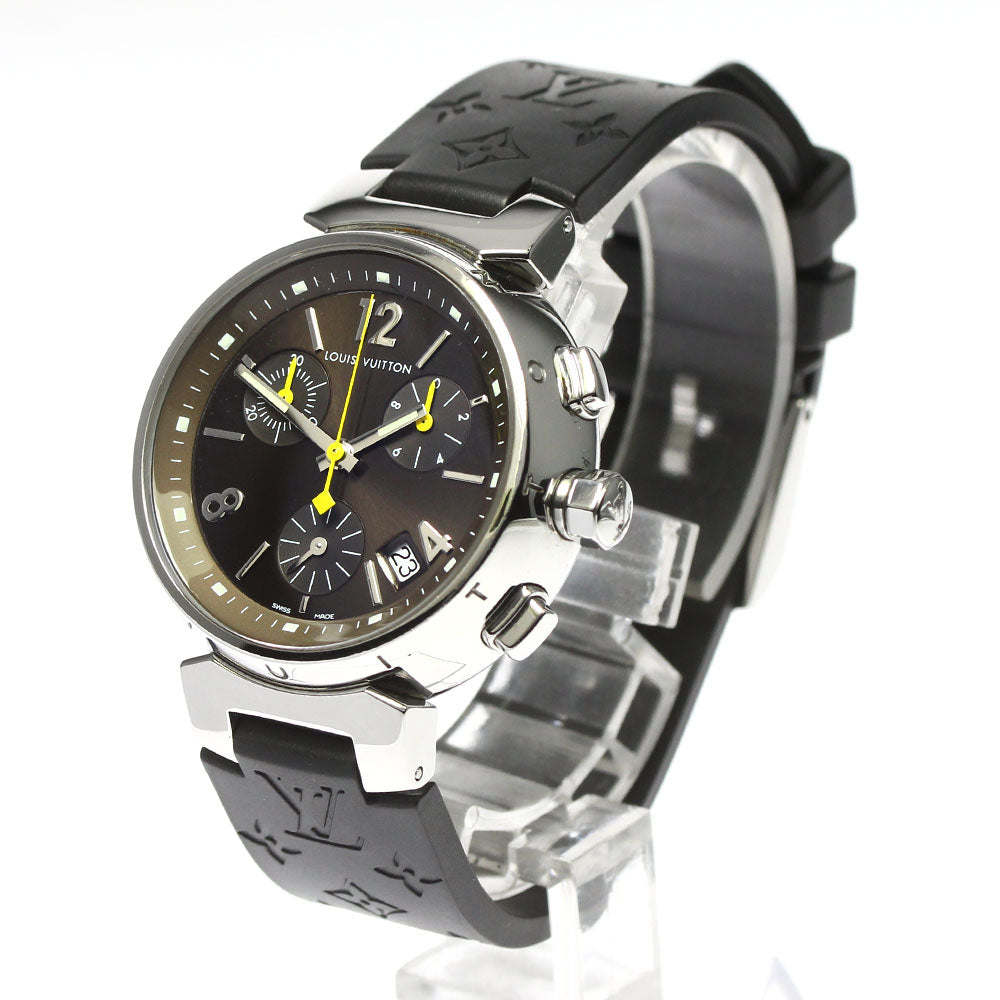 LOUIS VUITTON Tambour Q1321 Chronograph Brown Dial Quartz Ladies Watch_802463