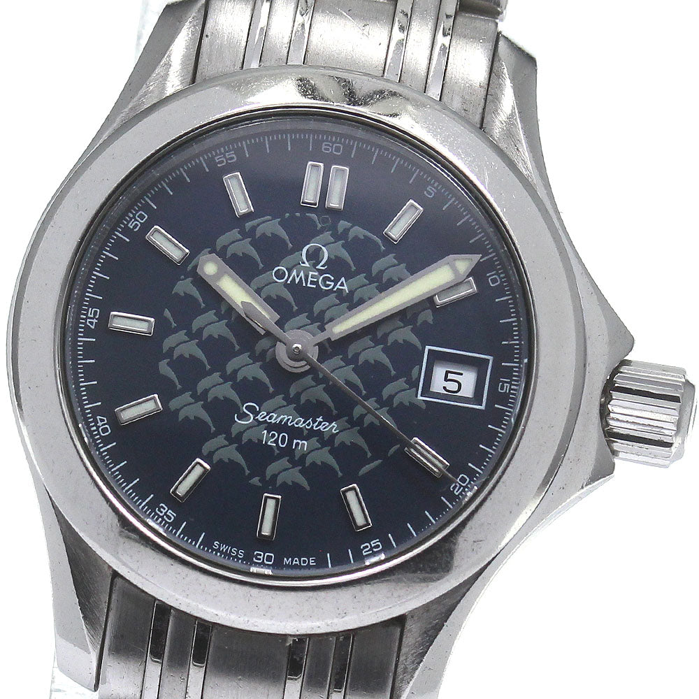 OMEGA Seamaster120 Jacques Mayol 2002 2588.80 blue Dial Quartz Ladies _802481