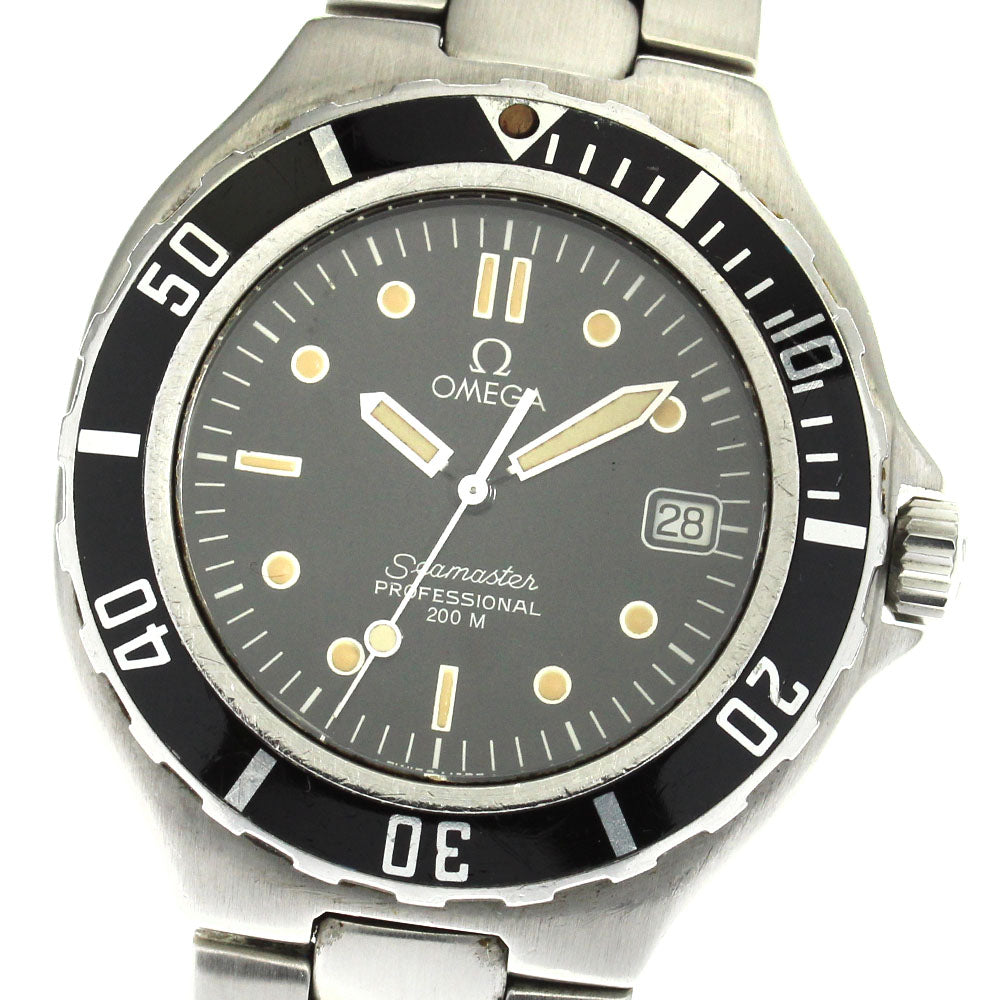 OMEGA Seamaster200 Date black Dial Quartz Men's Watch_802485