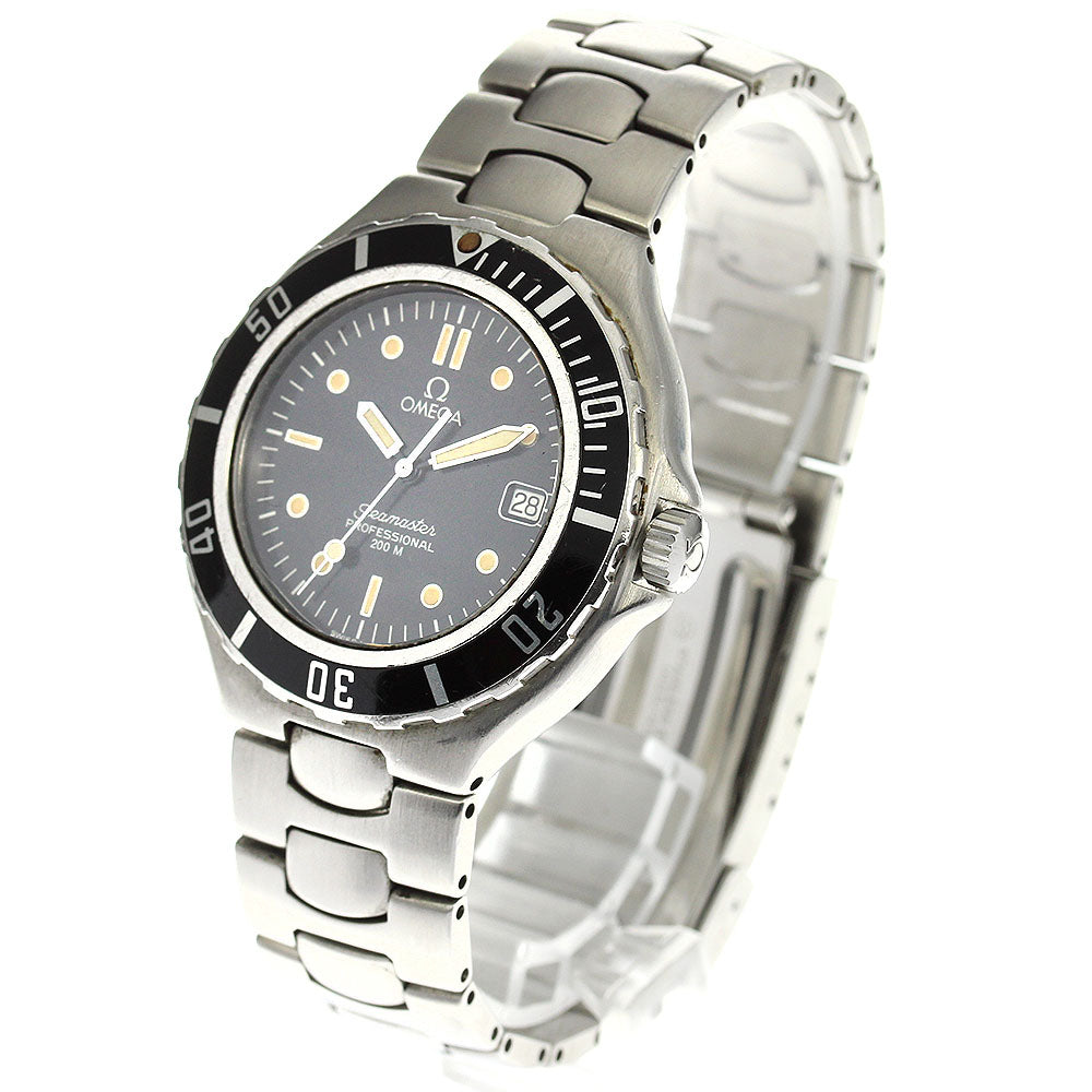 OMEGA Seamaster200 Date black Dial Quartz Men's Watch_802485