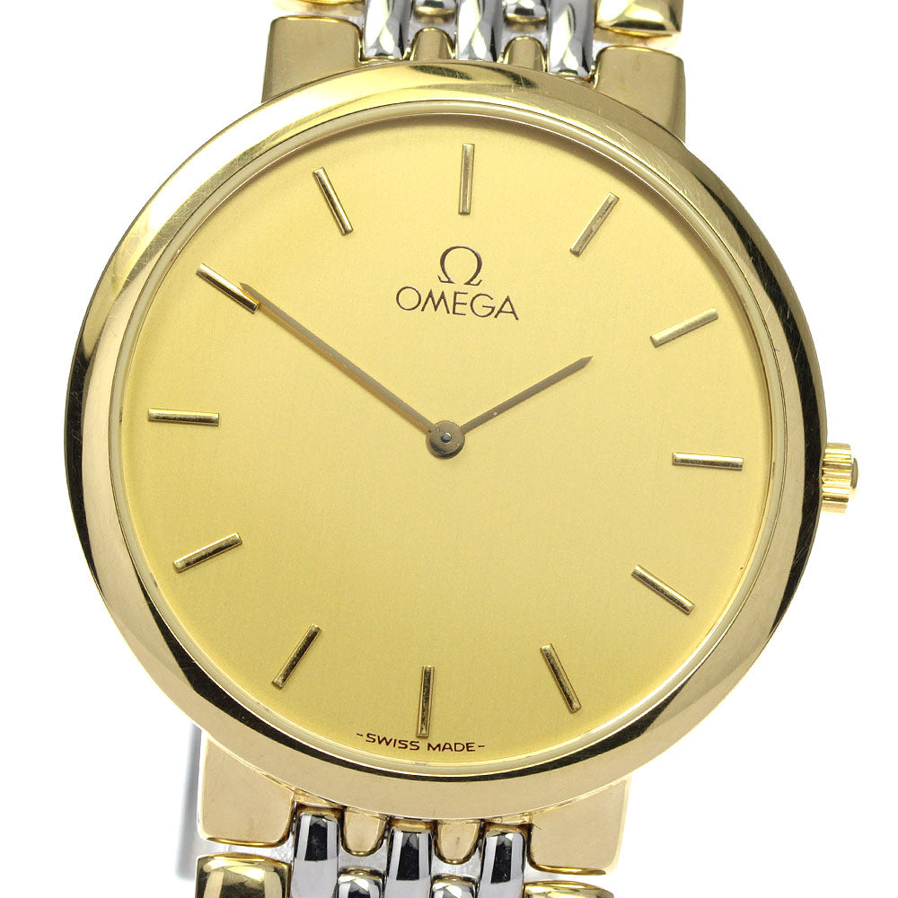 OMEGA De Ville gold Dial Quartz Men's Watch_802516