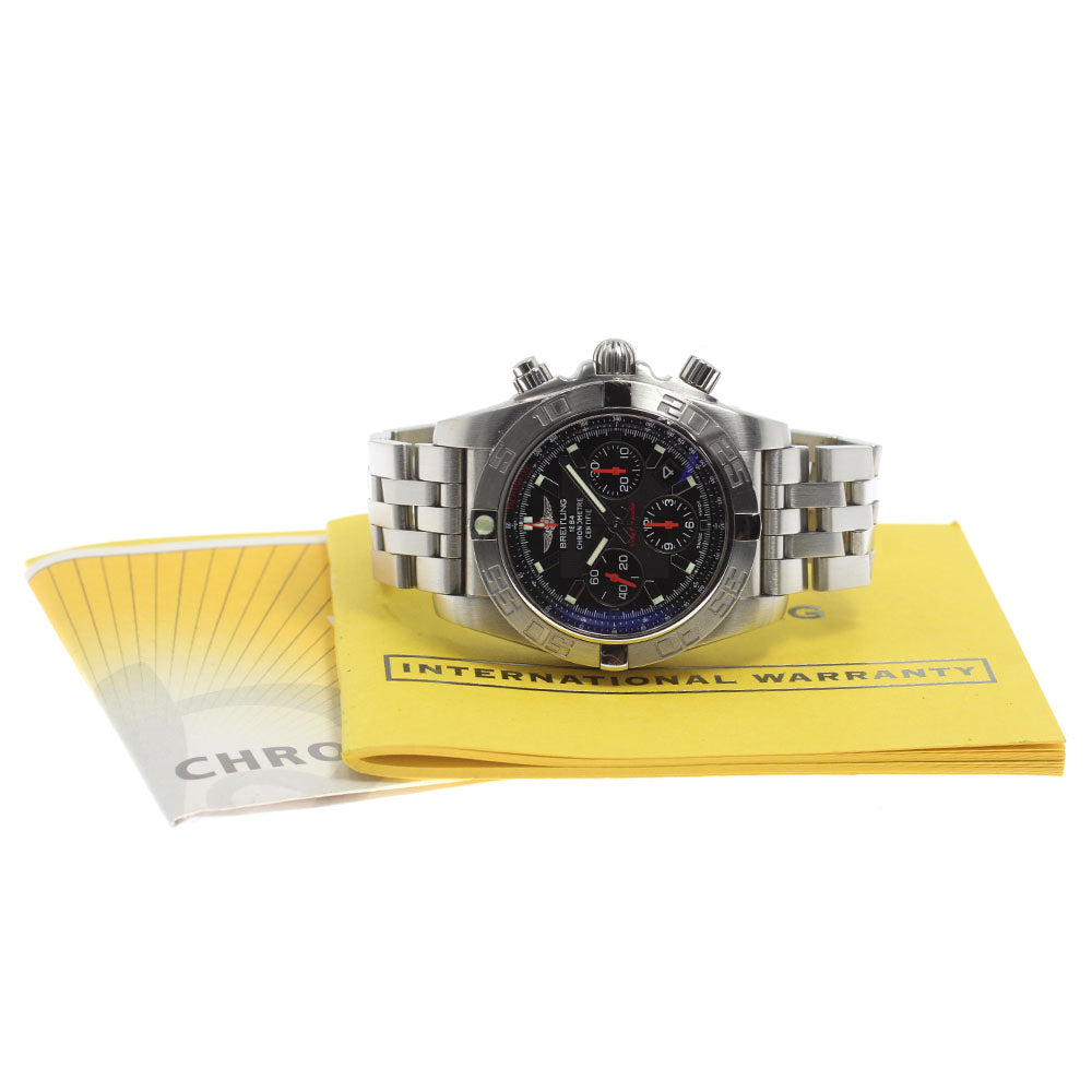 BREITLING Chronomat44 AB0111 Date black Dial Automatic Men's Watch_803289