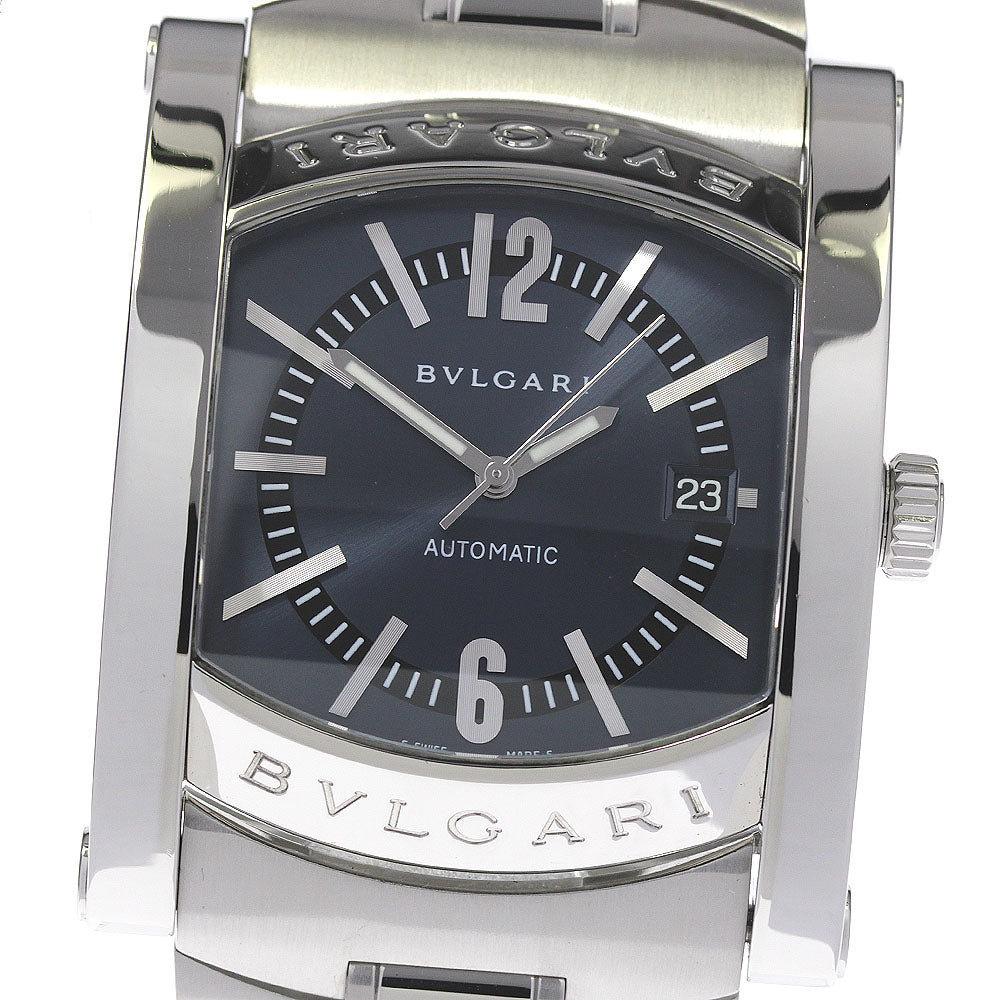 BVLGARI Assioma AA48S Date Navy Dial Automatic Men's Watch_803583