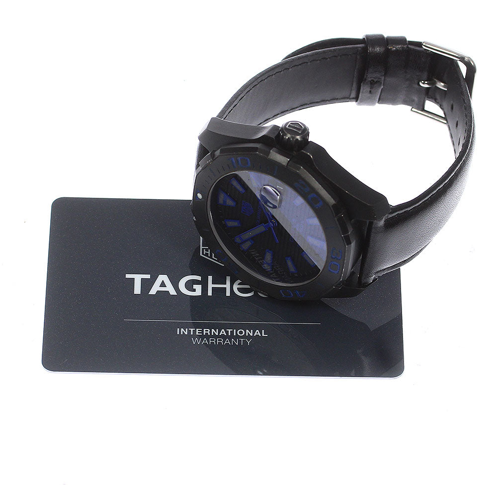 TAG HEUER Aqua racer WAY208B Caliber 5 Date black Dial AT Men's Watch_803609