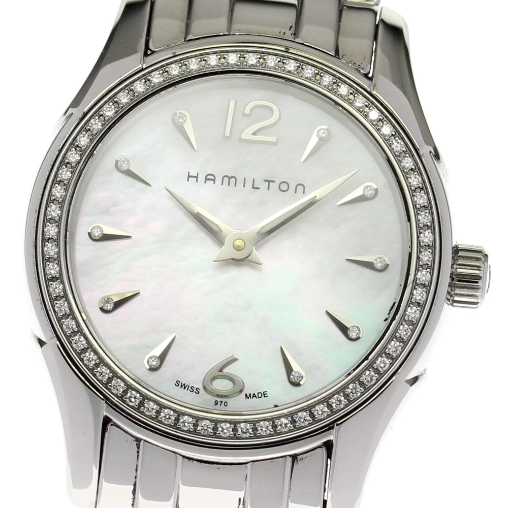 HAMILTON Jazz master H32281197 10P diamond QZ Ladies Watch_803692