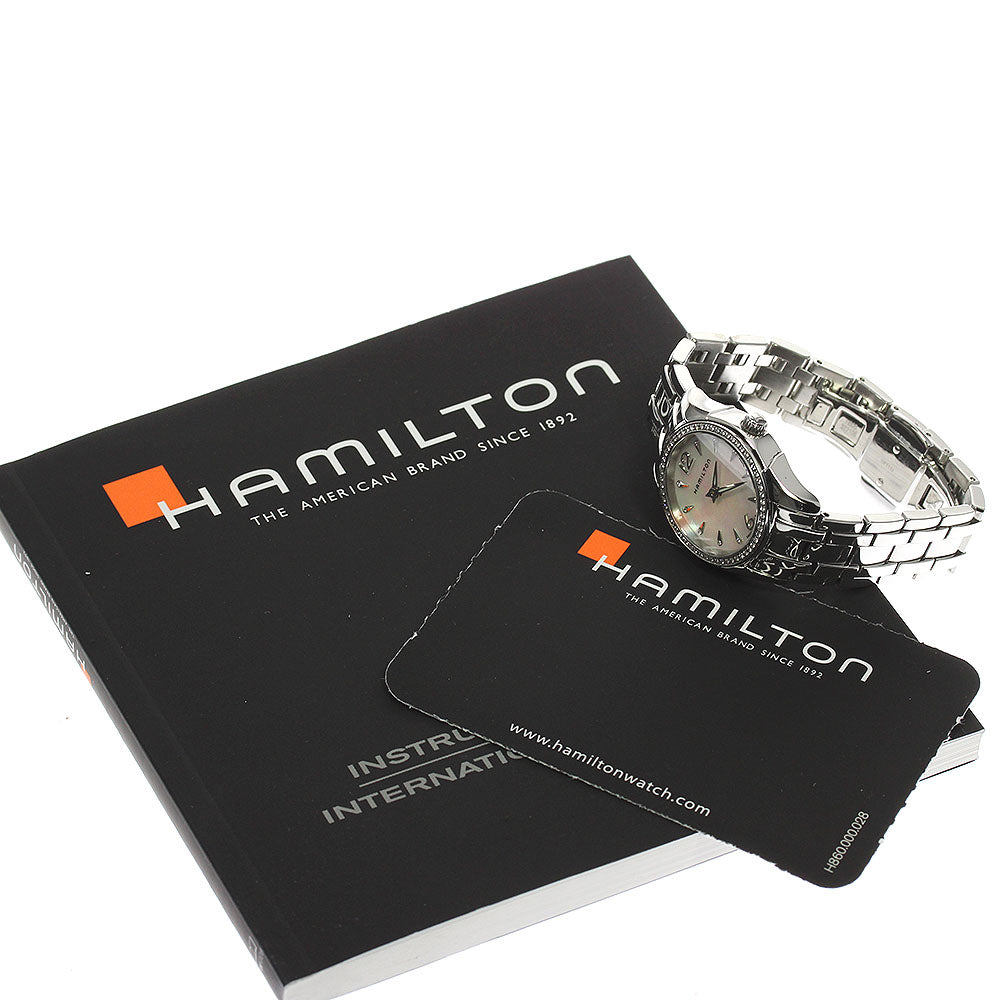 HAMILTON Jazz master H32281197 10P diamond QZ Ladies Watch_803692