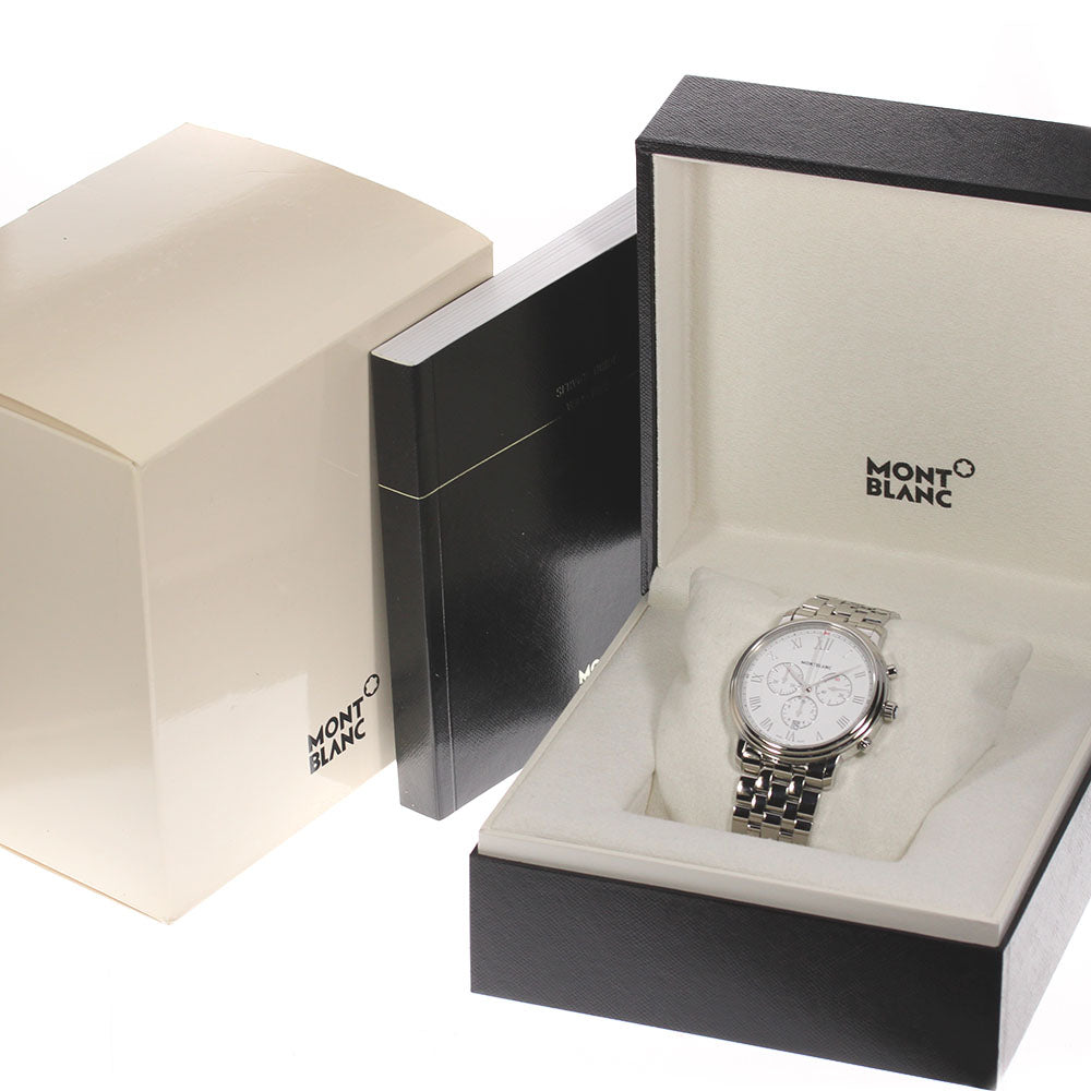 MONTBLANC Tradition 114340 Date white Dial Quartz Men's Watch_803730