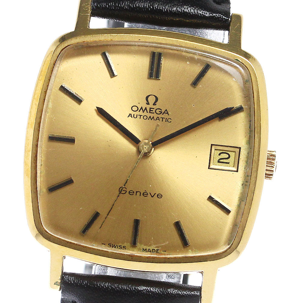 OMEGA Geneve Ref.162.0060 Square cal.1012 gold Dial Automatic Men's Watch_803869