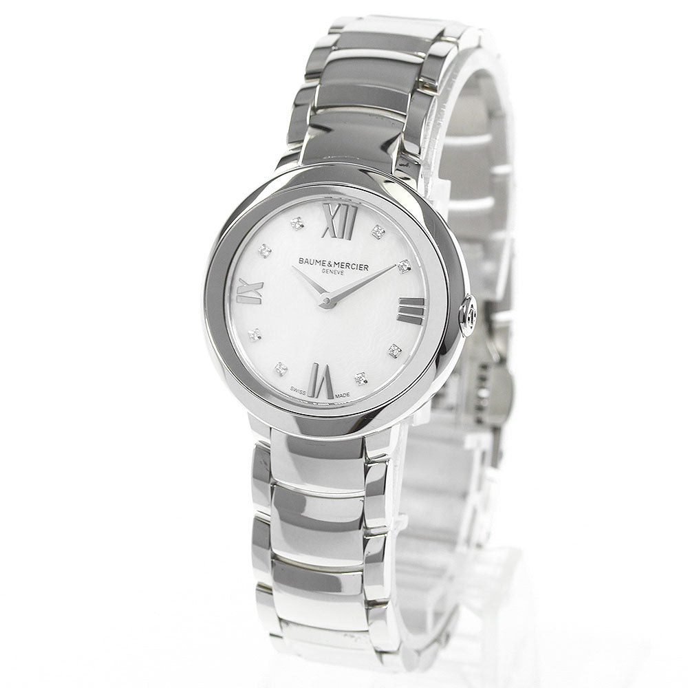 Baume & Mercier Promesse 8P diamond White shell Dial Quartz Ladies Watch_803929