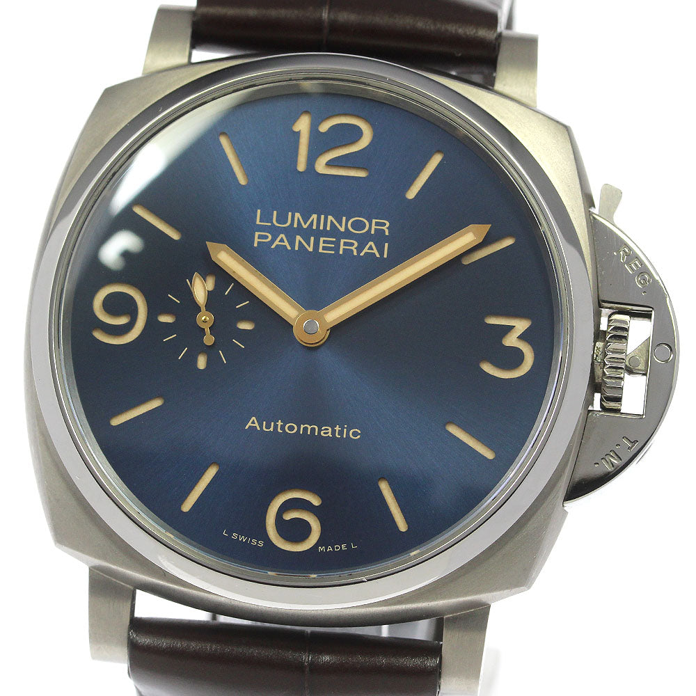 PANERAI Luminor Due PAM00729 3DAYS DATE blue Dial Automatic Boy's Watch_803975