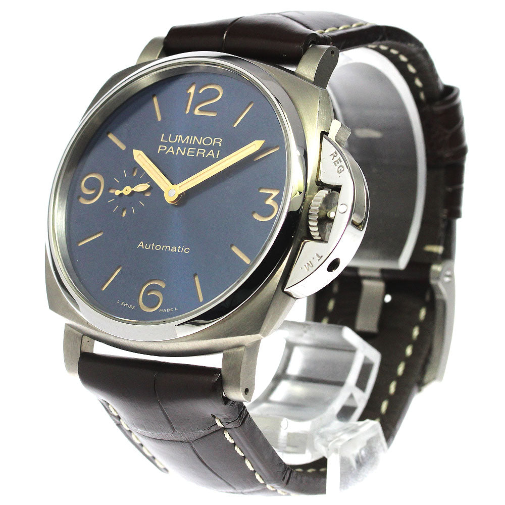 PANERAI Luminor Due PAM00729 3DAYS DATE blue Dial Automatic Boy's Watch_803975