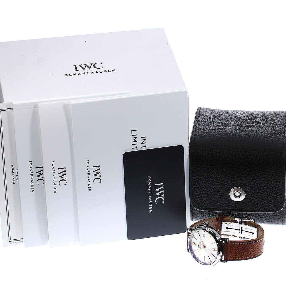 IWC SCHAFFHAUSEN Portofino IW458601 12P diamond Silver Dial AT Boy's_804114