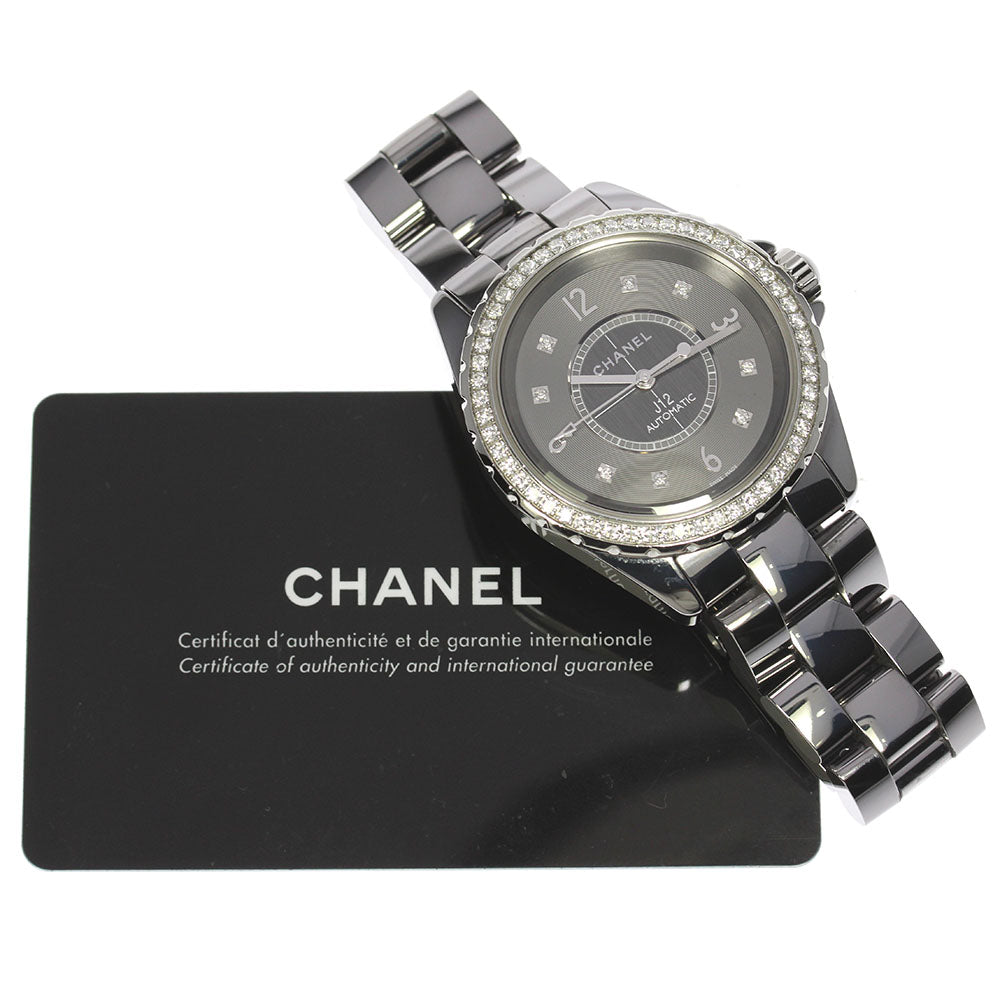 CHANEL J12 H2566 Chromatic diamond bezel 8P Gray Dial AT Men's Watch_804151
