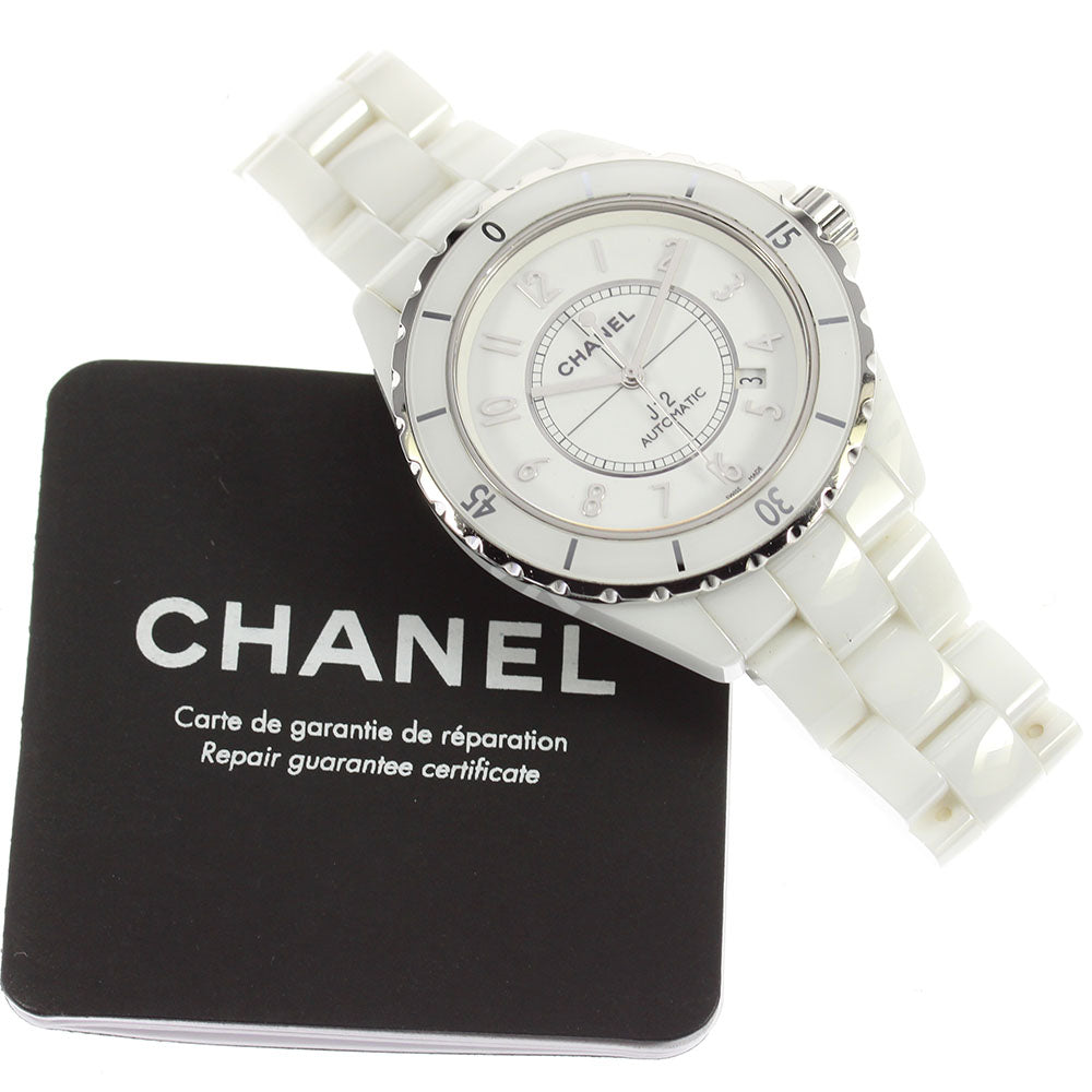 CHANEL J12 H2981 White Ceramic white Dial Automatic Men's Watch_804166